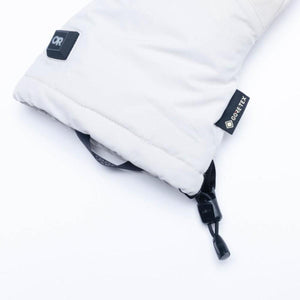 Outdoor Research white mitten cuff with Gore-Tex label and adjustable drawcord