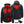 ActionHeat black heated jacket showing heating element locations with dimensions and battery pack