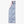 Mission cooling towel with blue and white tie dye pattern and folded corner showing light pink underside