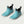 Huk teal ankle boots with grey soles and pull tabs