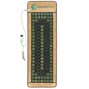 HealthyLine infrared heating mat with stone surface and digital controller