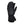 Kombi black three finger winter glove with reinforced palm