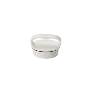 White replacement bottle cap with integrated carry handle