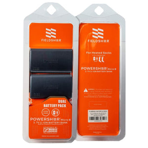 Mobile Warming dual 3 7V lithium ion battery pack for heated socks in retail packaging