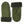 Hestra olive green suede mittens with sheepskin cuff