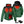 ActionHeat green heated jacket showing heating element locations and battery pack