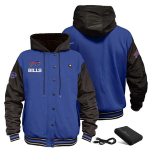 ActionHeat Buffalo Bills 5V Battery Heated Varsity Jacket