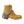 Winter Walking ice cleat attached to a tan work boot