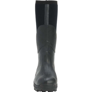 Muck black rubber work boot with neoprene upper
