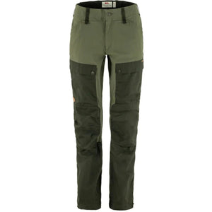 Fjallraven Vidda Pro trousers in olive green with reinforced knees and pockets