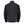 Back view of a black softshell jacket with a high collar