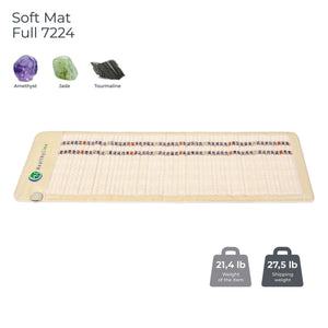HealthyLine Soft Mat Full 7224 with amethyst jade and tourmaline stones
