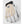 Hestra beige and white leather glove with black cuff and brand logo patch