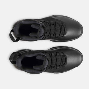 Top view of Under Armour black tactical boots