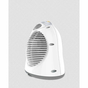 Vornado white portable space heater with rounded design and front grille