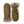 Hestra olive green suede mittens with ribbed knit cuffs