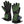 ActionHeat green and black heated gloves with battery pack in pocket