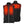 Mobile Warming black heated fleece vest showing front and back heating elements