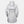 Back view of a light grey Helly Hansen hooded raincoat with a belted waist