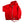 Red fleece zip up hoodie with Raaz branding