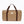 Tan Snow Peak rectangular canvas storage bag with brown handles