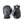 Hestra black leather mittens with elastic cuffs