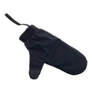 Glovii black heated mitten with wrist strap