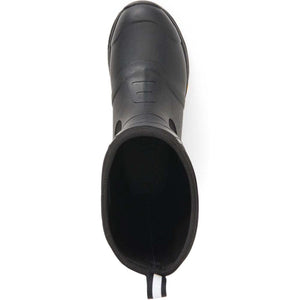 Top view of a black Muck rubber boot