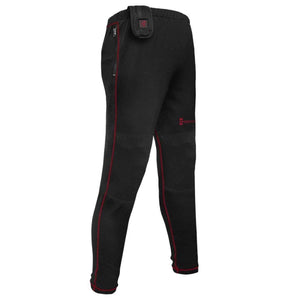 Gerbing black heated pants with red stitching