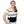 Woman wearing a black Polar Products back wrap over a striped shirt