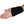Black wrist support brace worn on a person's wrist