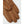 Hestra brown leather gloves with perforated detailing