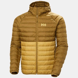 Helly Hansen hooded puffer jacket in two tone brown