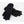 Pair of black Seirus gloves on white background