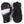 Hestra black and white insulated mittens with adjustable wrist straps