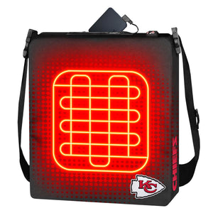 Kansas City Chiefs heated stadium seat cushion with power bank