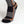 Mobile Warming grey and black performance sock with orange accent stitching