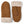Hestra brown suede mittens with cream shearling cuffs