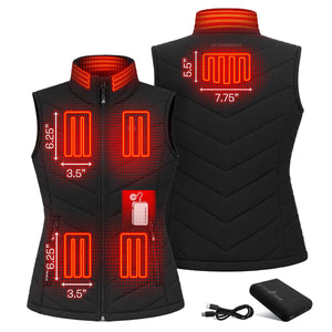 ActionHeat Pro Series+ Bluetooth Women's Puffer Heated Vest