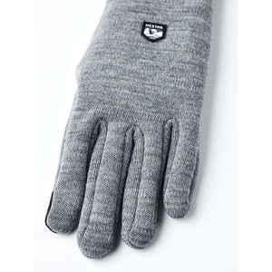 Grey Hestra knit glove
