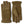 Hestra olive green suede gloves with exposed seams and elasticated wrists