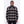 Back view of a man wearing a black and white plaid Mobile Warming flannel shirt
