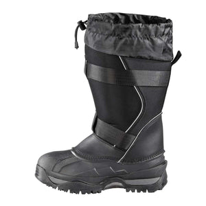 Baffin black insulated winter boot with drawstring collar and hook and loop strap