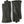 Hestra black leather gloves with stitched detailing