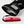 Hestra black glove cuff with interior lining and red wrist strap