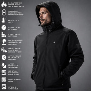 ActionHeat Pro Series+ Bluetooth Men's Softshell Heated Jacket