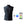 Fired Up X black heated vest with Bluetooth connectivity icon and temperature control app display