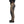 Side profile of Black Diamond hiking pants in olive green with dark grey reinforced knee and hip panels