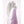 Hestra glove with white leather palm and light purple fabric back