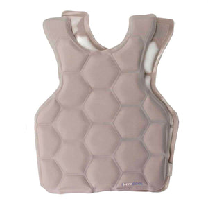 Onyx Cool beige cooling vest with a hexagonal pattern